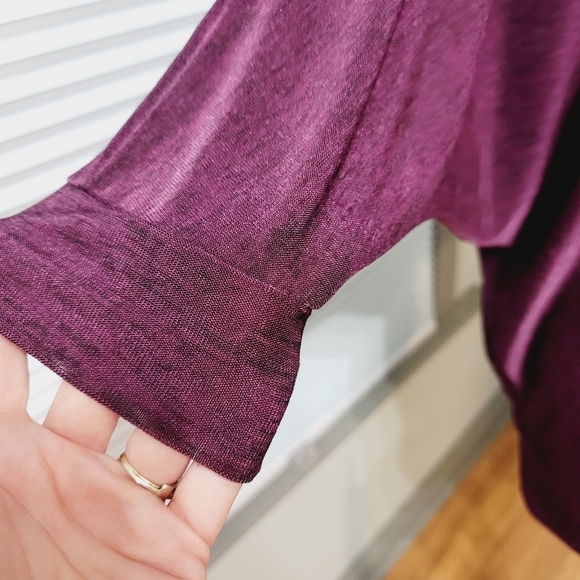 LANE Bryant's Semi Sheer Dolman Sleeve Blousen - Picture 3 of 9